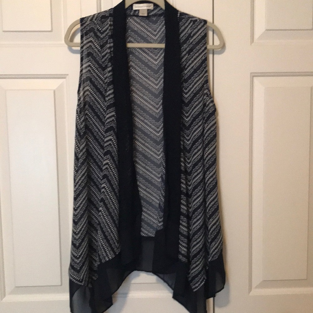 Ladies Crocheted Vest, Christopher & Banks, sz S